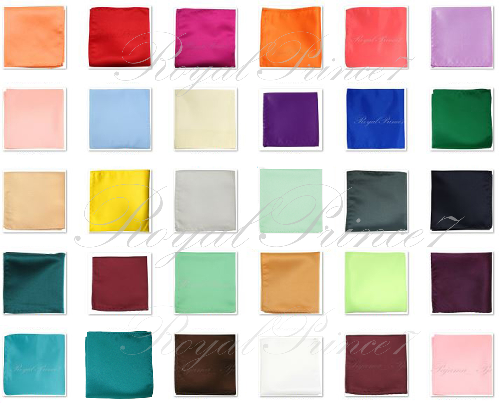 Colors Solid Pocket Square Hankie Handkerchief Wedding Formal Prom 10″ x 10″