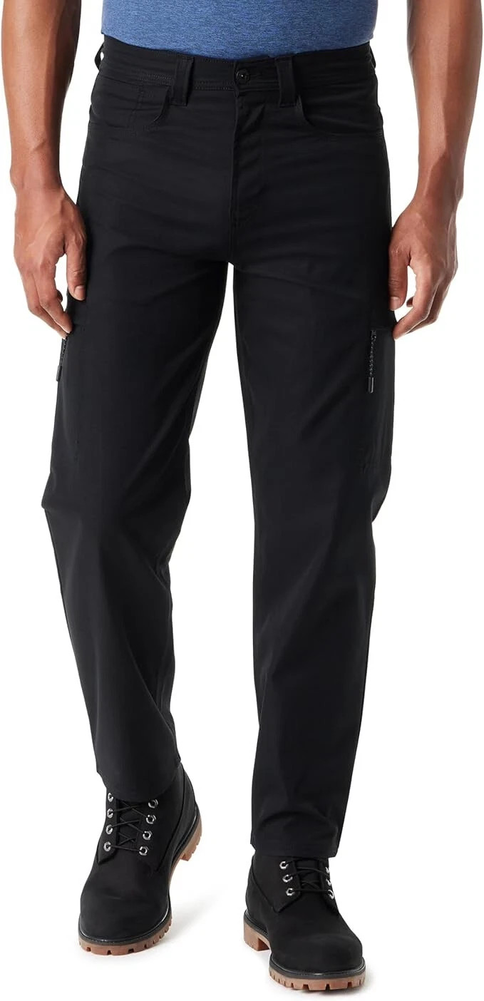 Bass Outdoor Mens 28×32 Essential Tech Cargo Pants In Black Beauty