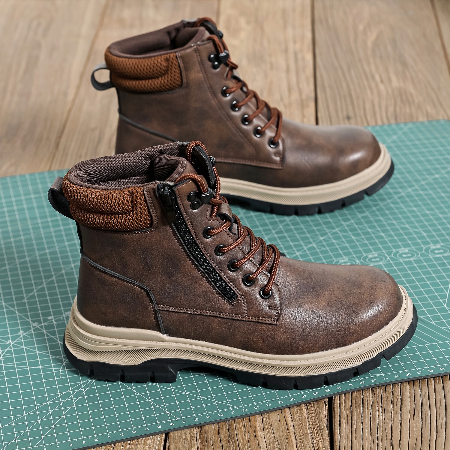 Indestructible Mens Work Boots Steel Toe Safety Shoes Waterproof Slip Resistant