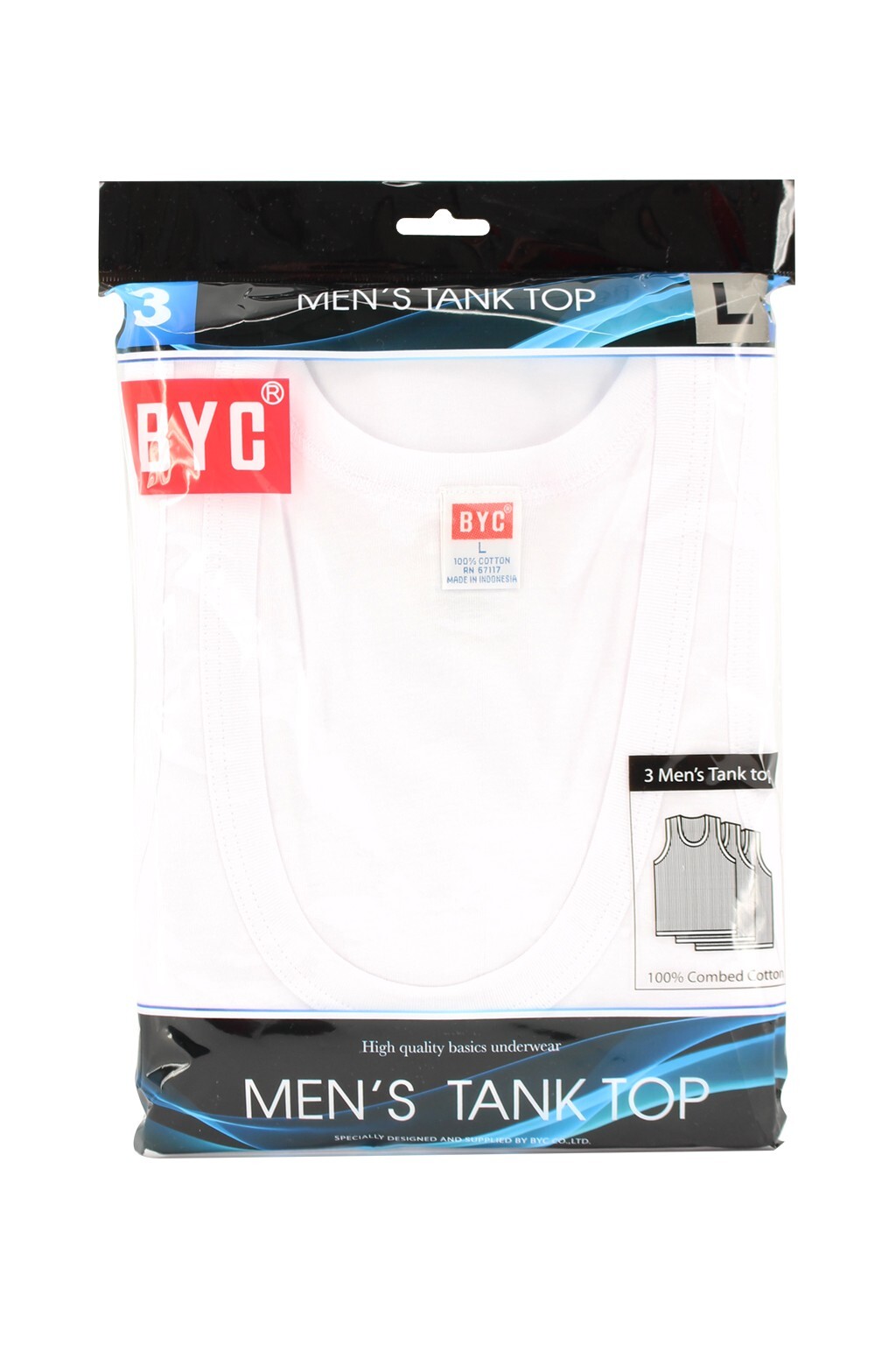 BYC Men’s White 100% Cotton Undershirts Tank Top A Shirts Pack of 12 pc MT01