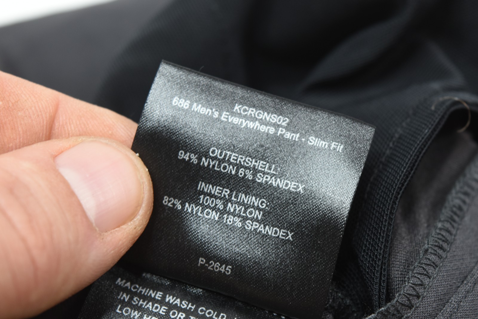 686 Everywhere Pants Mens 32×30 Gray Slim Fit Nylon Stretch Drawstring Hiking