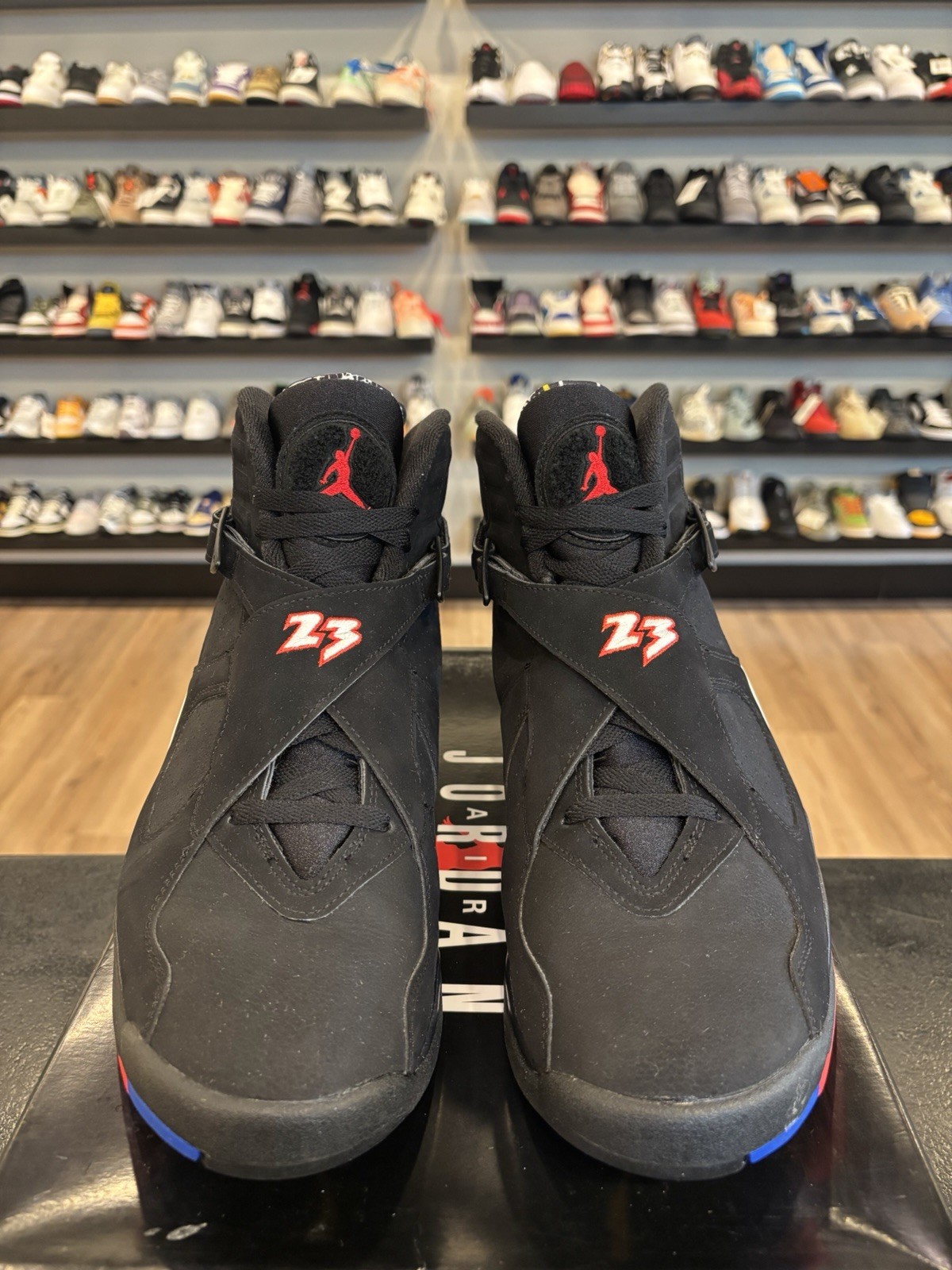 Jordan 8 Playoff 2023 Size 11.5 Pre-Owned 305381-062 Black Yellow