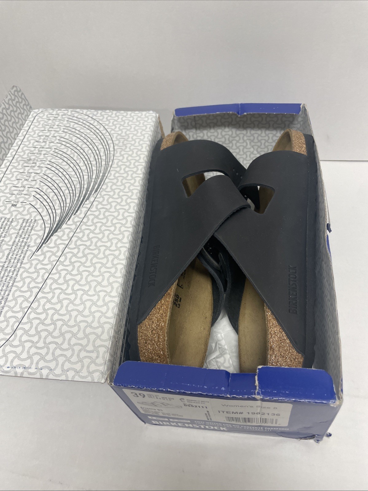 BIRKENSTOCK Arizona BS Slide Sandal Unisex Size US W8/M6 Black