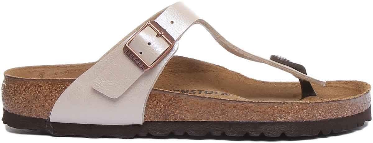 Birkenstock Unisex Gizeh BS Graceful Pearl White Thong Sandal EU39/W8-M6