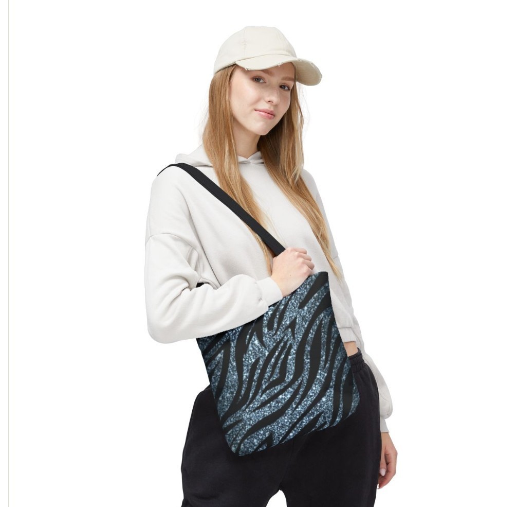 Tote Bag AOP Dark Animal Stripe