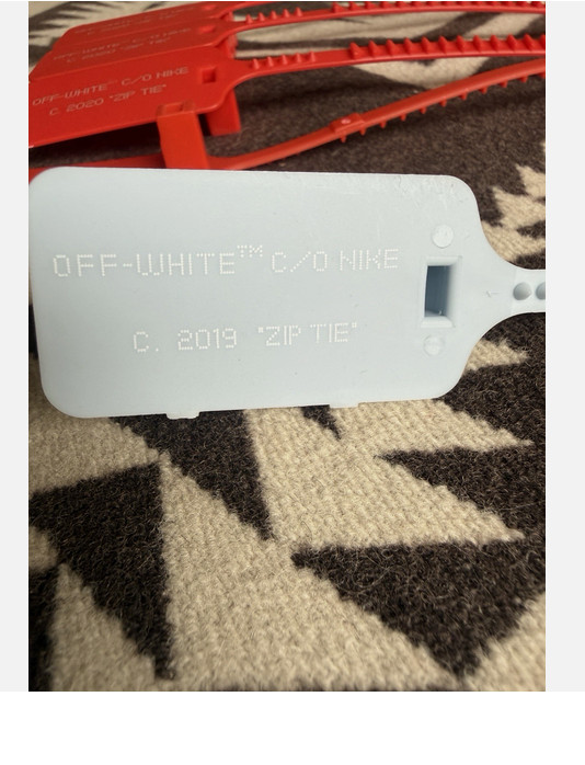 FAST SHIPPING “The Ten” ZIP TIE TAG Blue WHITE GREEN Red Replacement x Off-White
