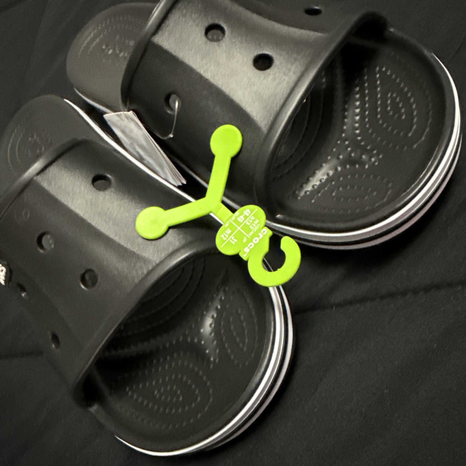 Crocs Men and Women’s Bayaband Black Slide Sandals Mens Size 13