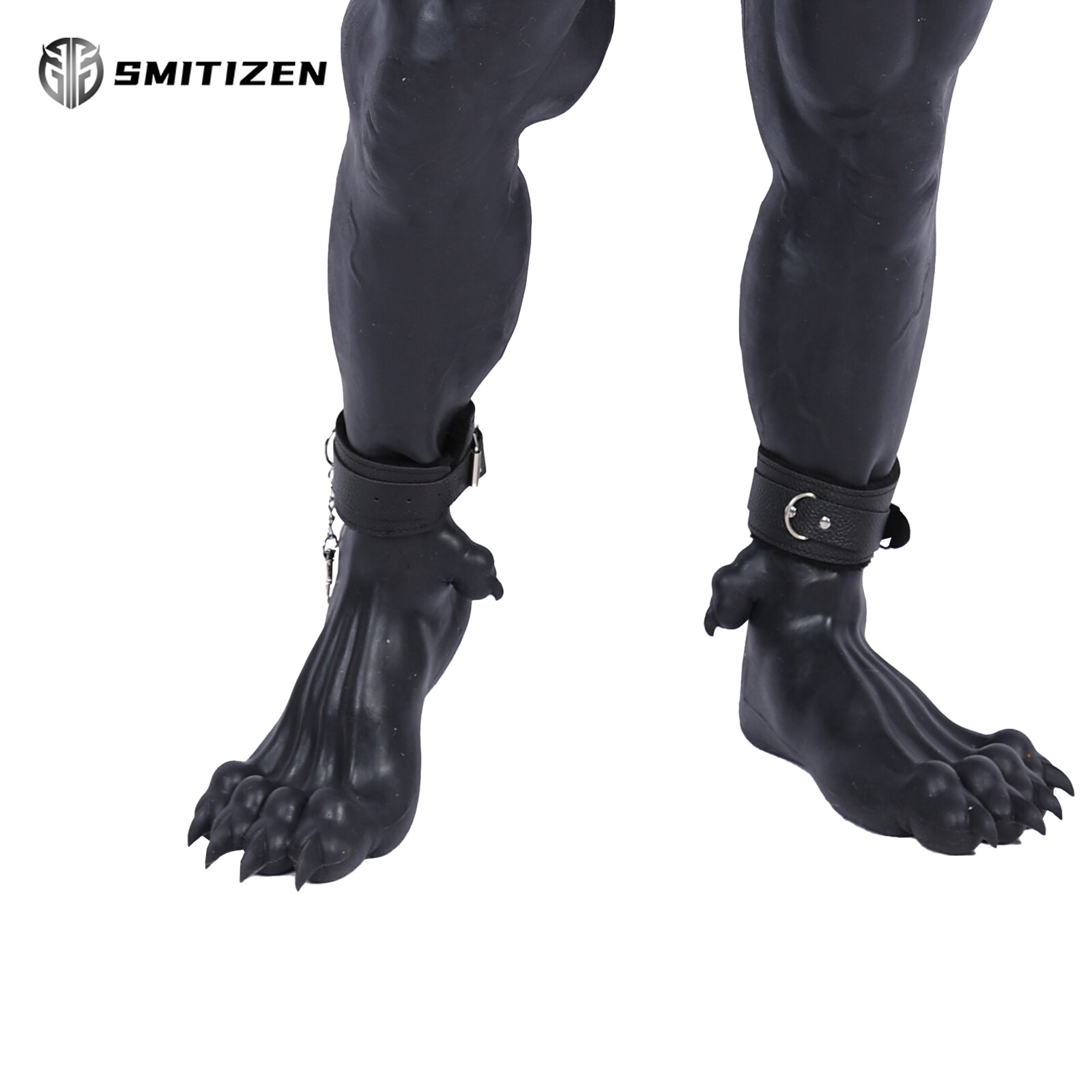 Smitizen Silicone fake claw Black Beast Paw monster Feet Realistic Skin Cosplay