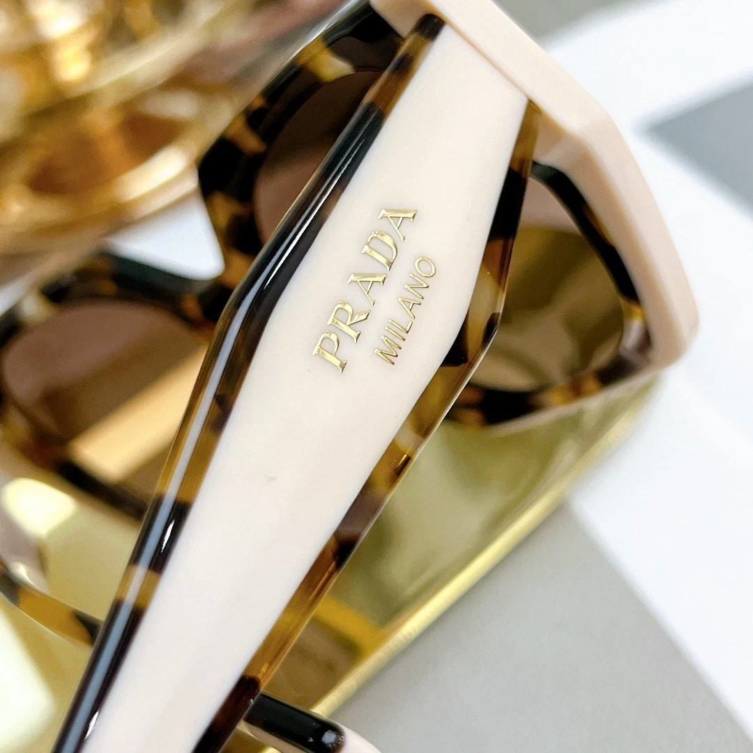 PRADA PR 15WS Women’s Sunglasses 01R0A6 Tortoise Caramel Powder Brown Grad w/Box