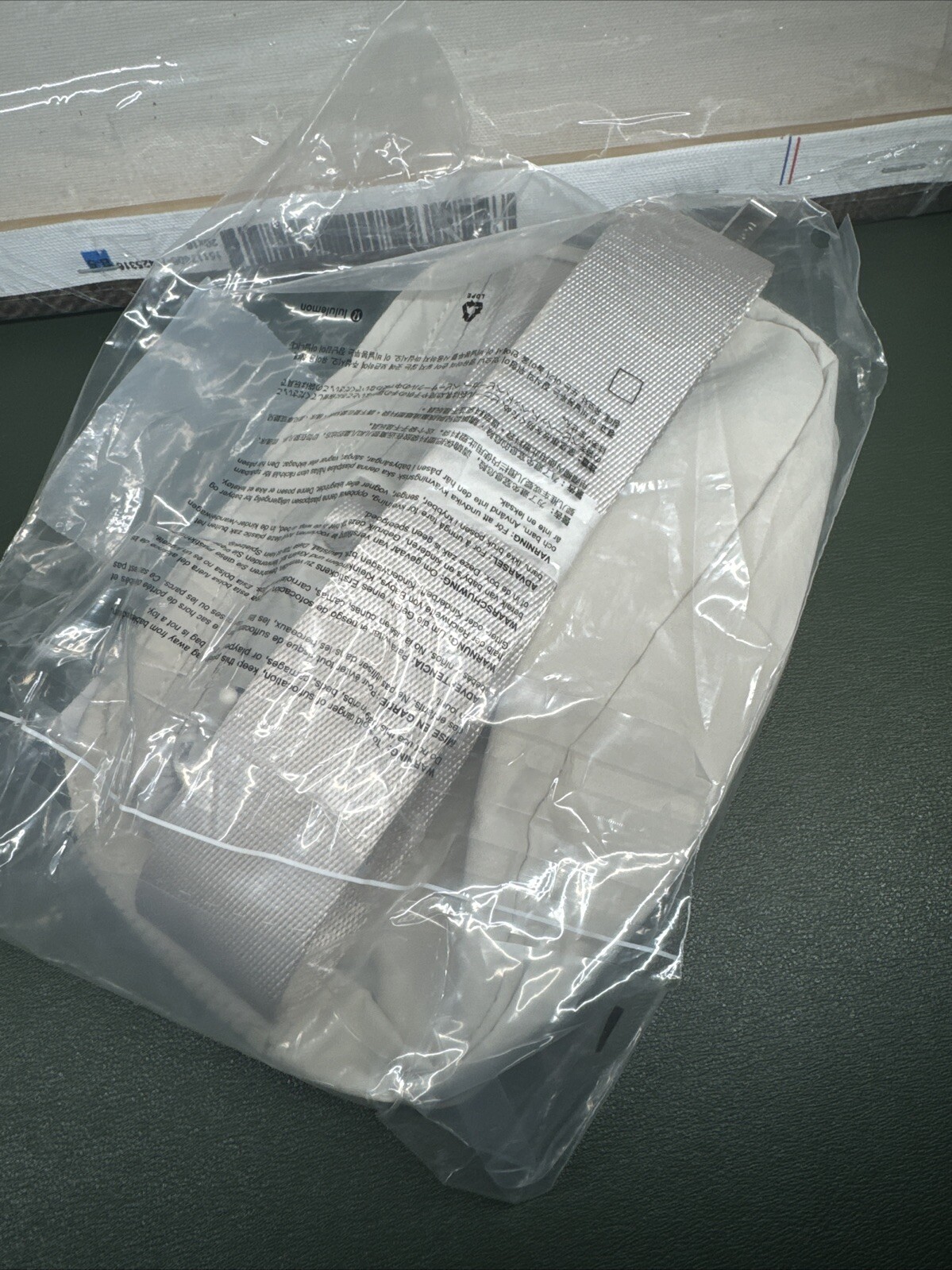 NWT LULULEMON EVERYWHERE BELT BAG – WHITE OPAL