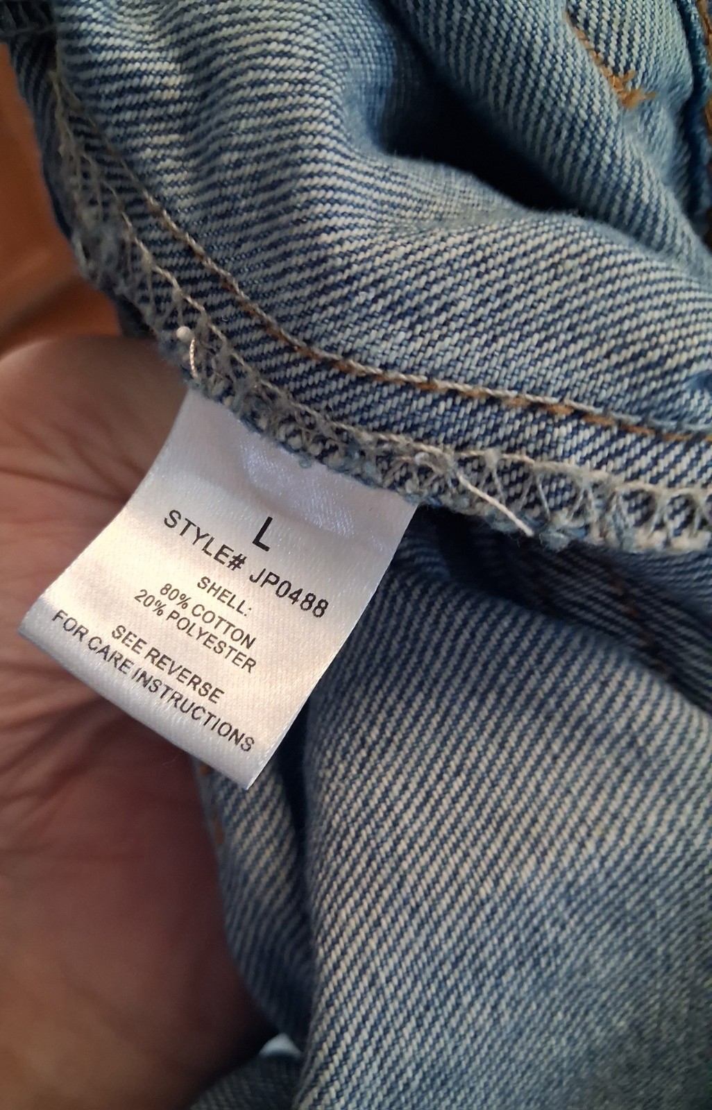 POL Baggy Fit Wide Leg Paint Splatter Cargo Pocket Jeans, Size Large