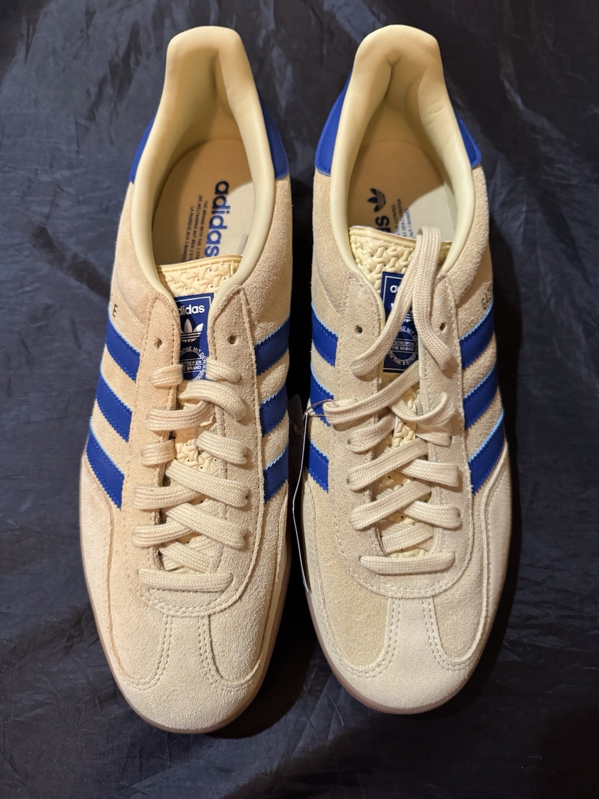 Adidas Men’s Gazelle Indoor Originals Size 11.5 Yellow Royal Blue |JH5406|