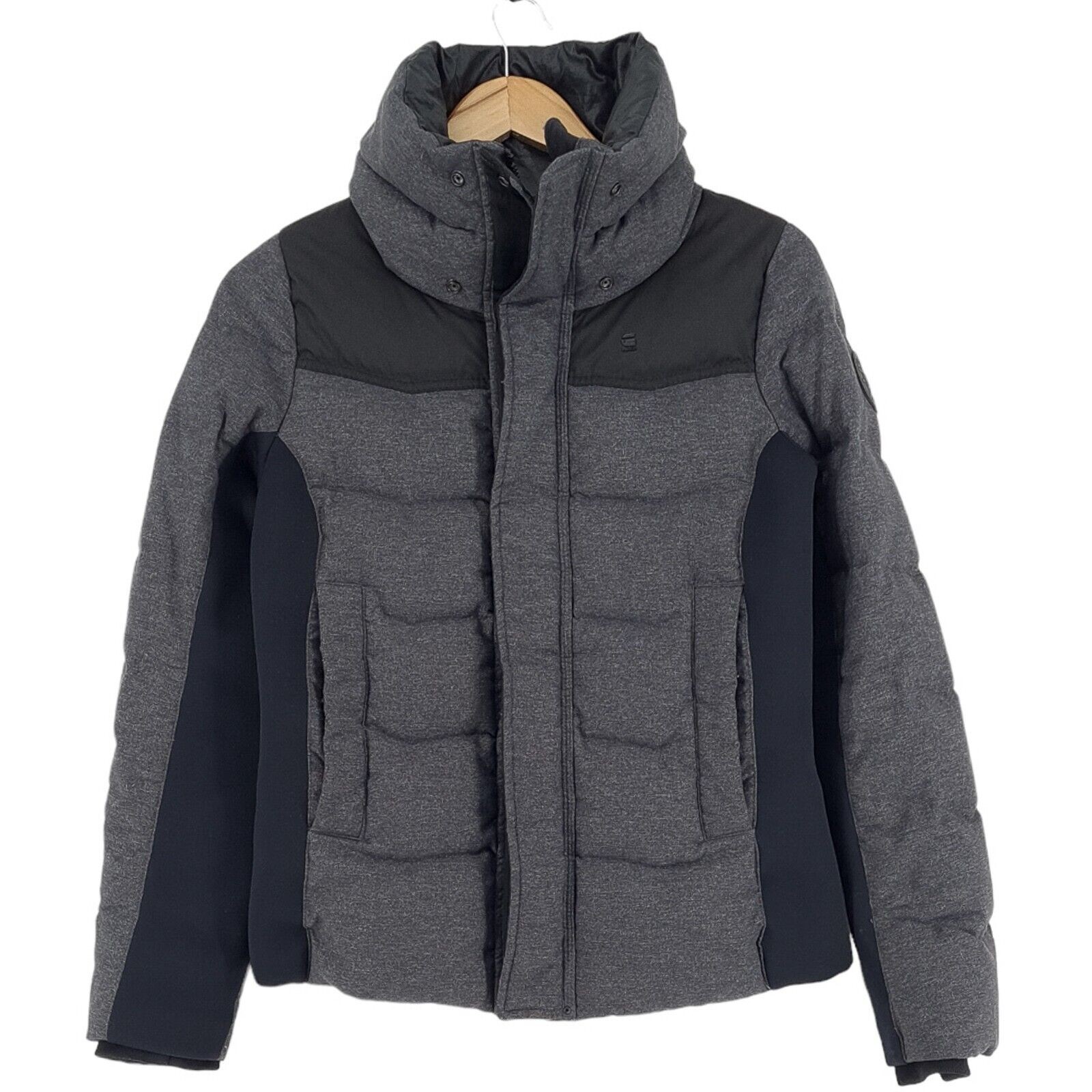 G-Star Alaska HTR Down HDD Slim Jacket Grey Breathable Womens Ta1 Size S Small