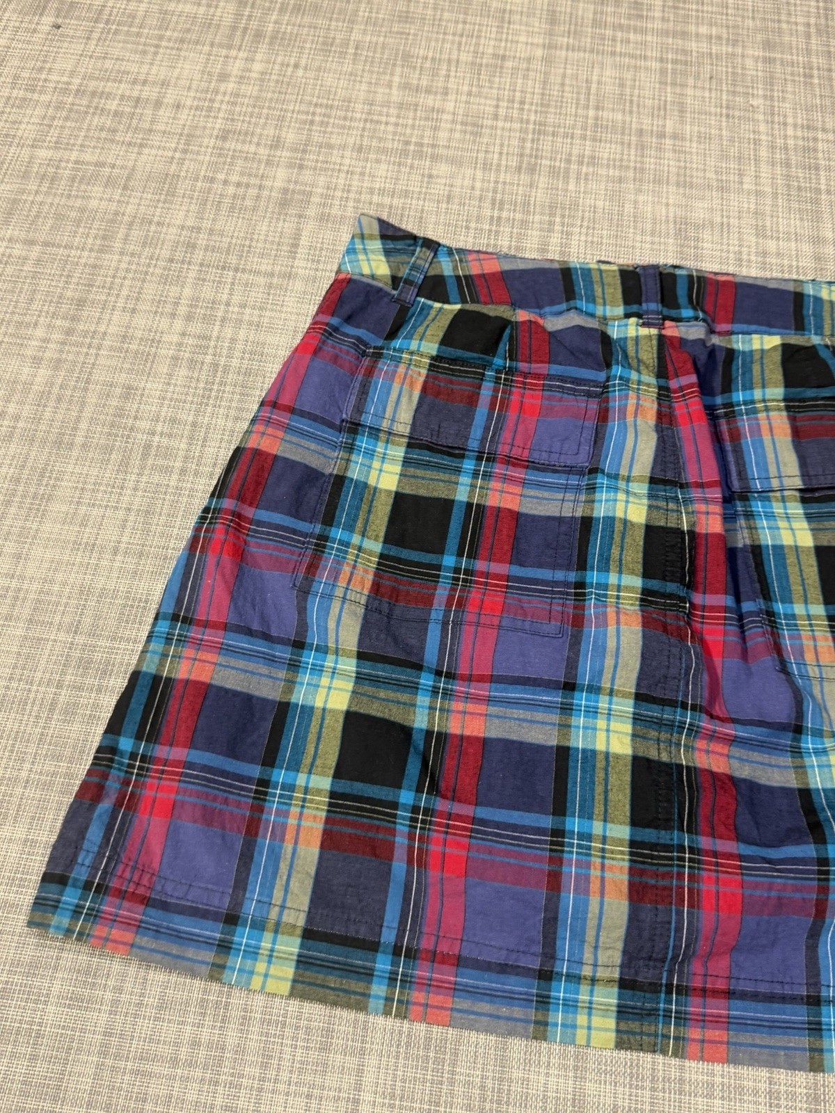 White Stag Plaid Skirt 10 With Shorts Underneath 29in waist Y2K Grunge