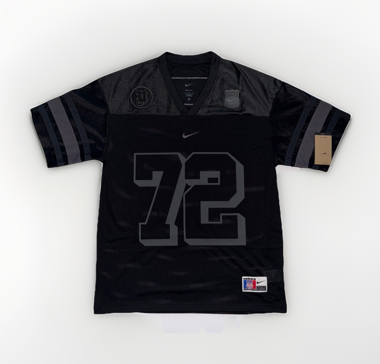 NWT Nike Next Up Football Gridiron Jersey 72 Swoosh Black Mens XL IH7492-010