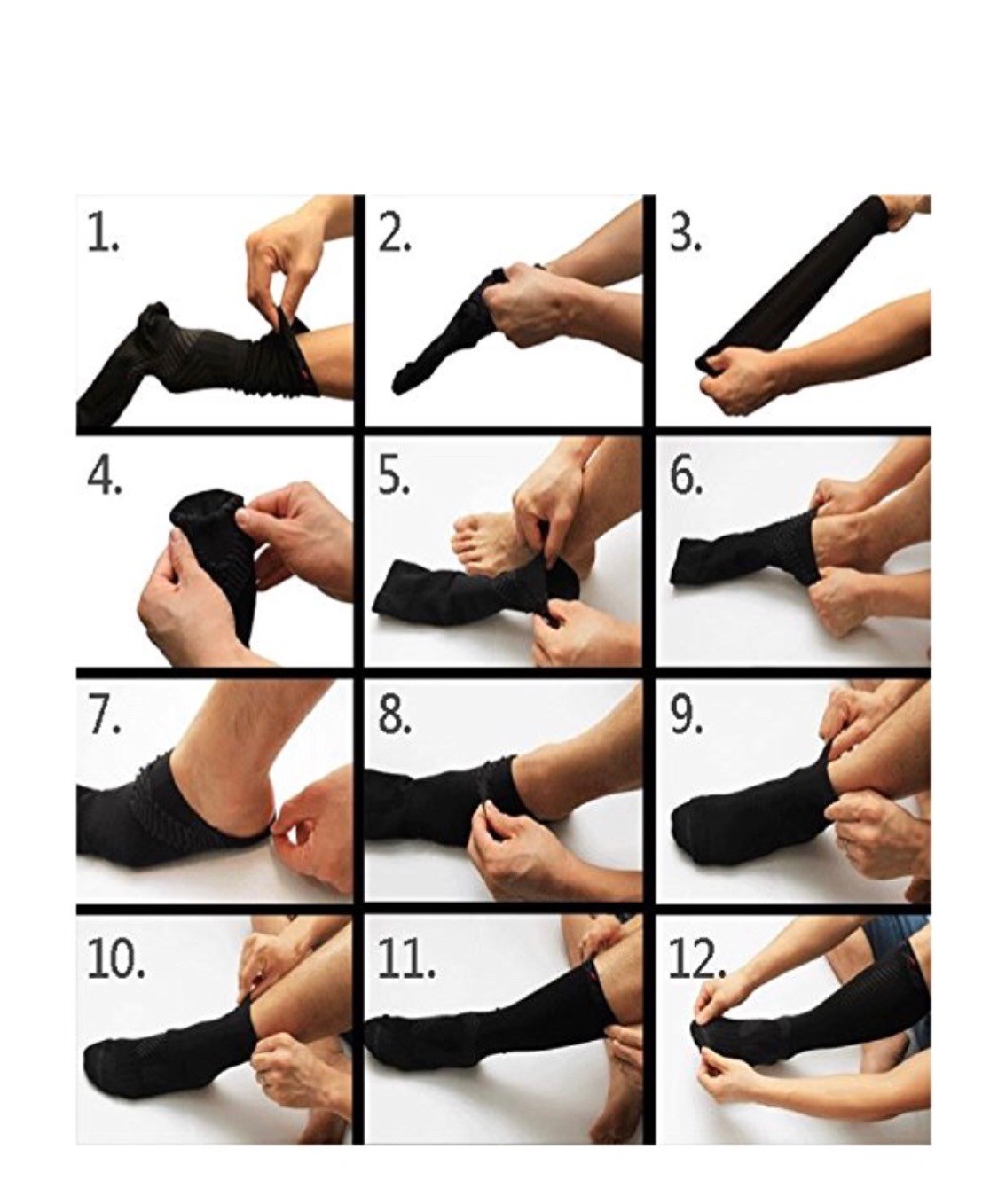 Big N Tall Compression X Socks Pain Relief Calf Leg Foot Support Stocking 4XL