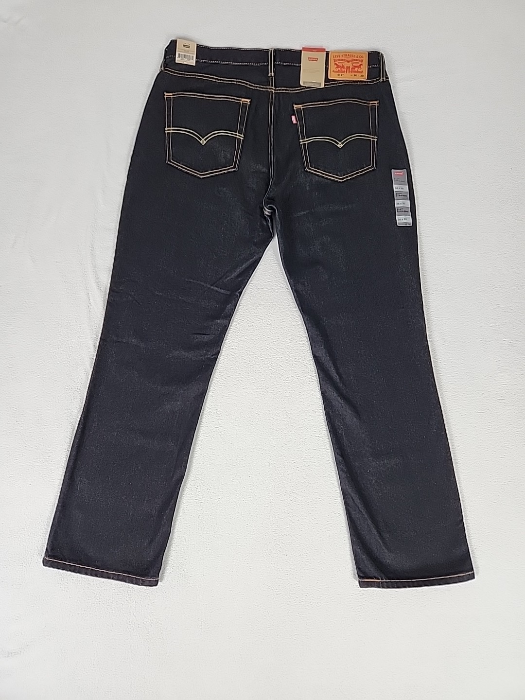 Levi’s 514 Regular Fit Zip Fly Straight Leg Denim Jeans 36X30 Men’s Black