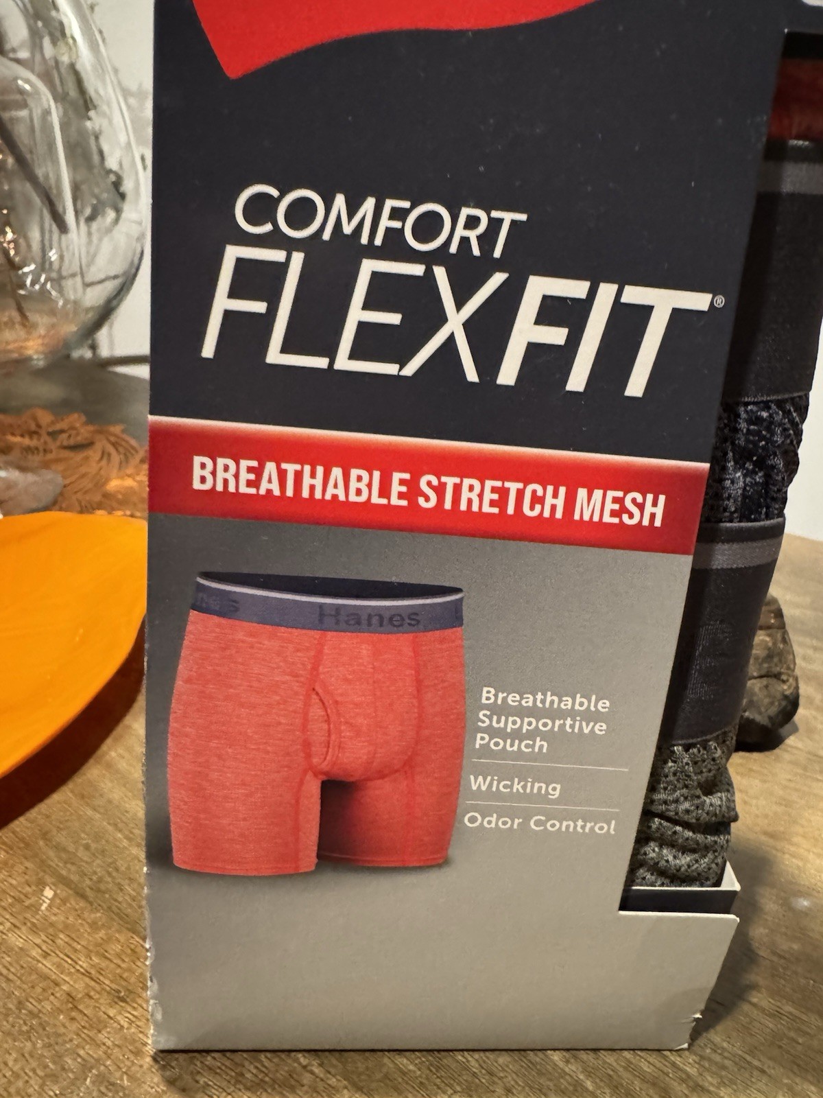 2 Hanes Comfort Flex Fit 3 Boxer Briefs Breathable Stretch Mesh Multicolor 3XL