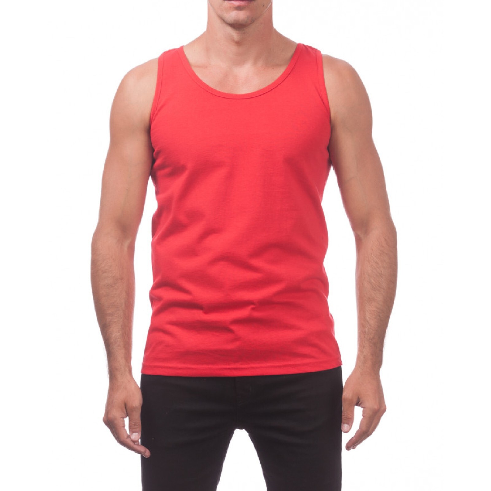 PROCLUB MENS COMFORT TANK TOP PRO CLUB CASUAL SLEEVELESS TANK TOP GYM SUMMER