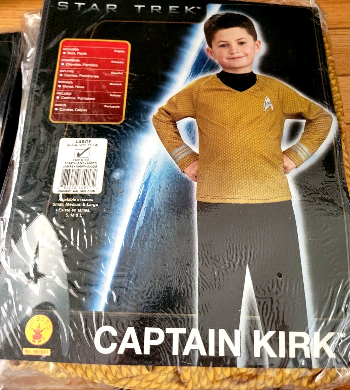 Star Trek Kids – Rubies Costumes Kirk, Scotty, Spock, Lt Uhura – Use Drop Down