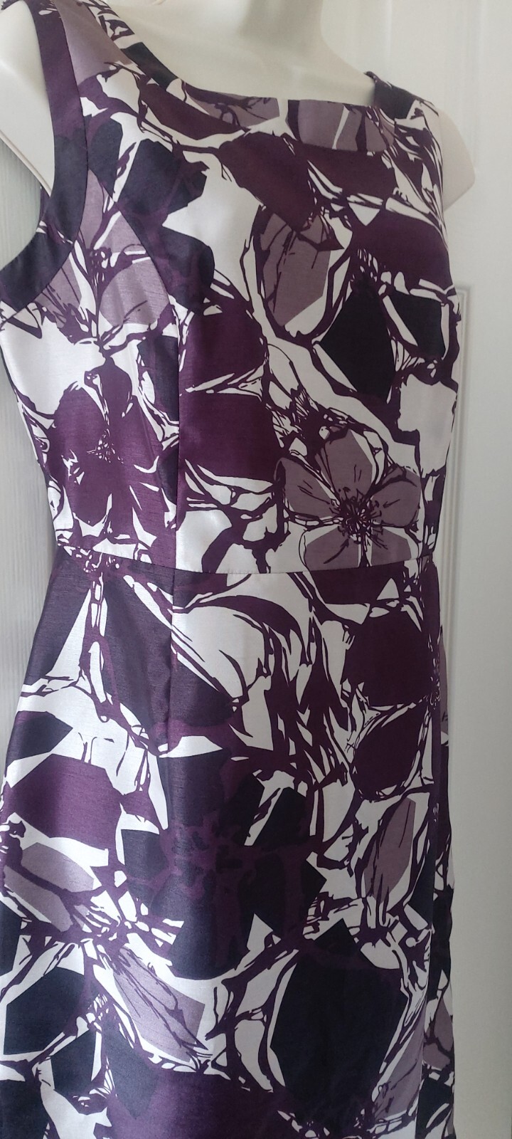 Jacques Vert Occasion Dress Fully Lined Size 12 Wedding Races Party