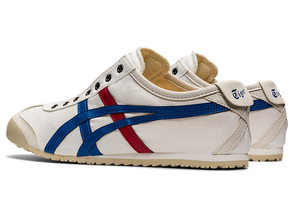Onitsuka Tiger MEXICO 66 SLIP – ON Canvas WHITE BLACK CREAM BIRCH NAVY TRICOLOR