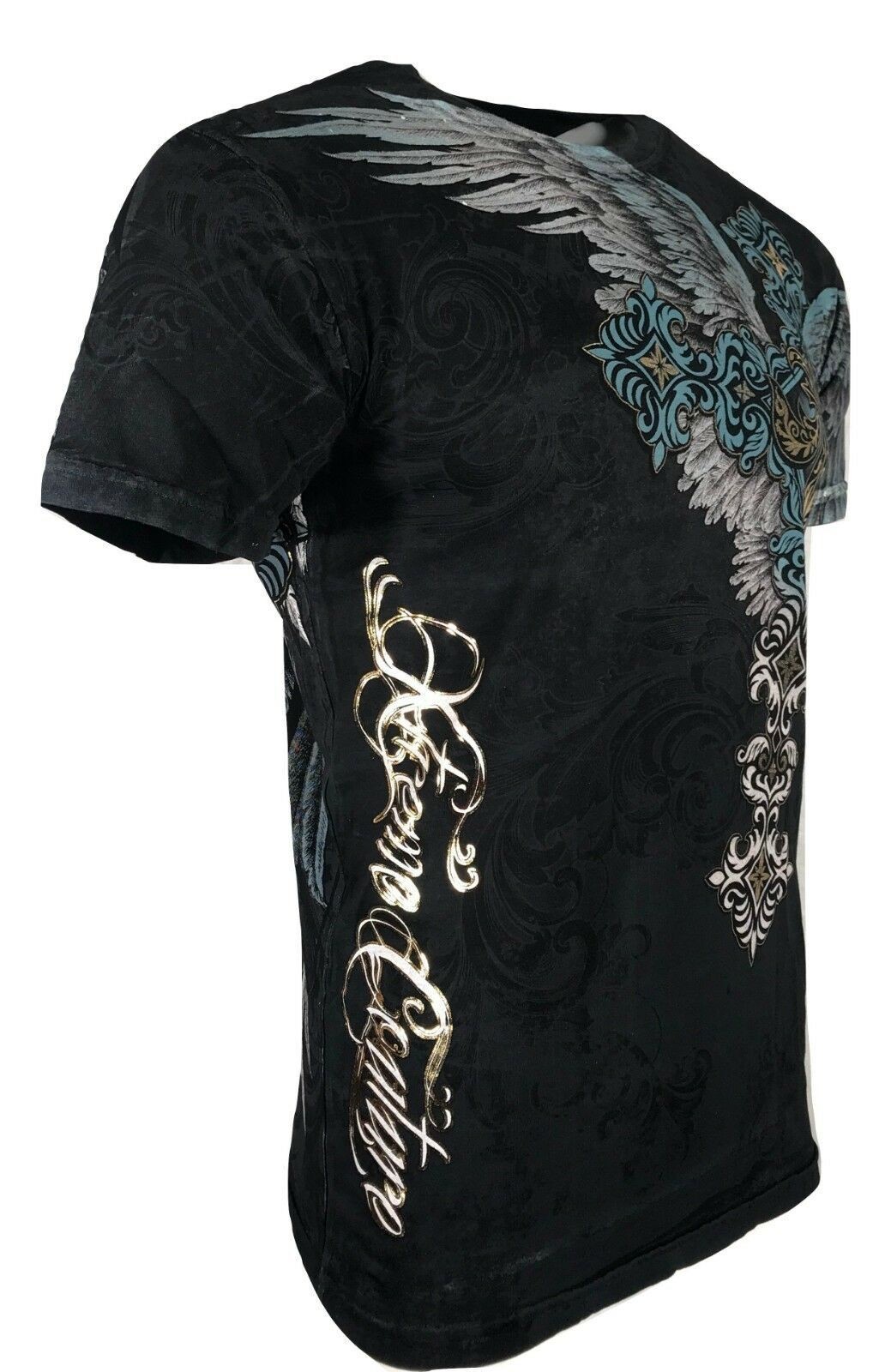 Xtreme Couture By Affliction Men’s T-Shirt SINNERS Tattoo Biker Black