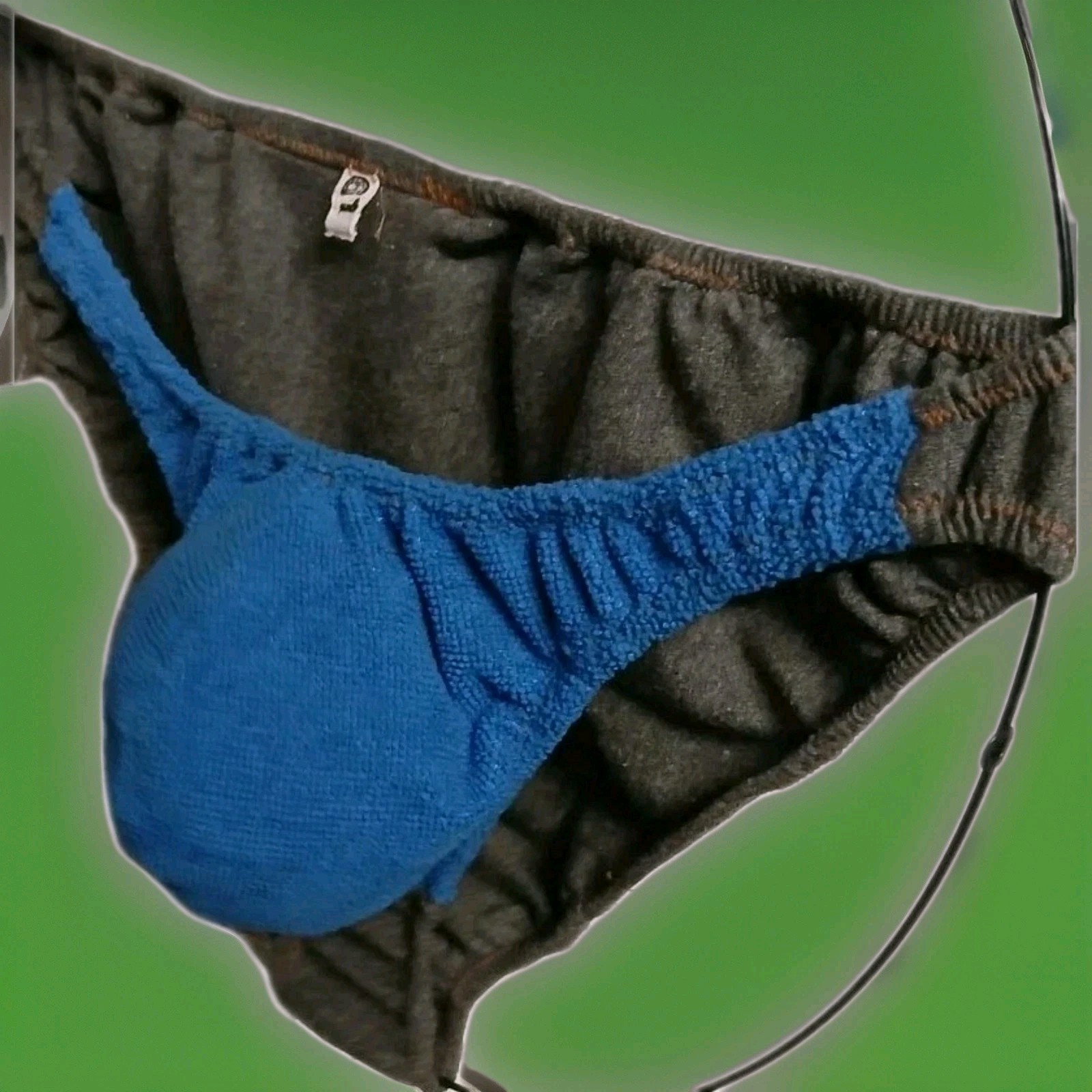 Men’s Underwear- 1 Pack Low Rise String Sexy Bikini Briefs (Large)