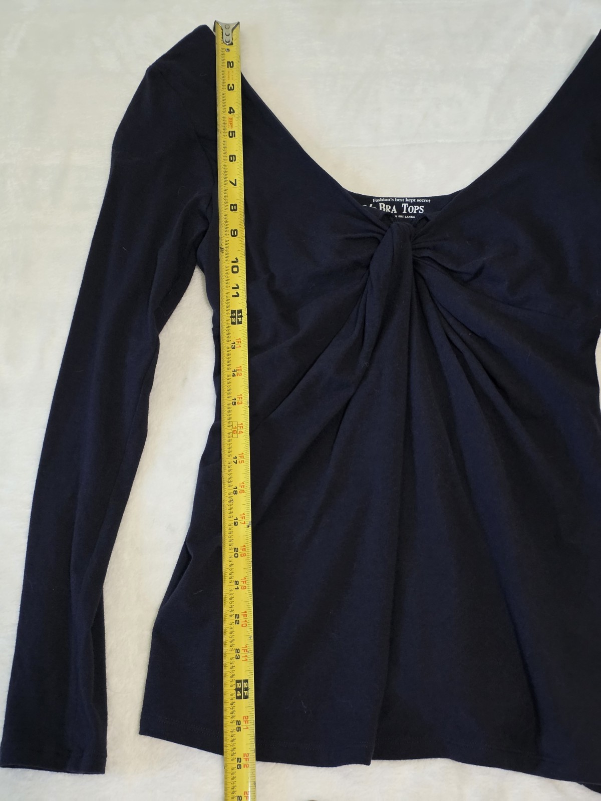 Victoria’s secret Womens Medium Navy Twist Knot Low Cut Bra Tops Shirt Y2K RARE