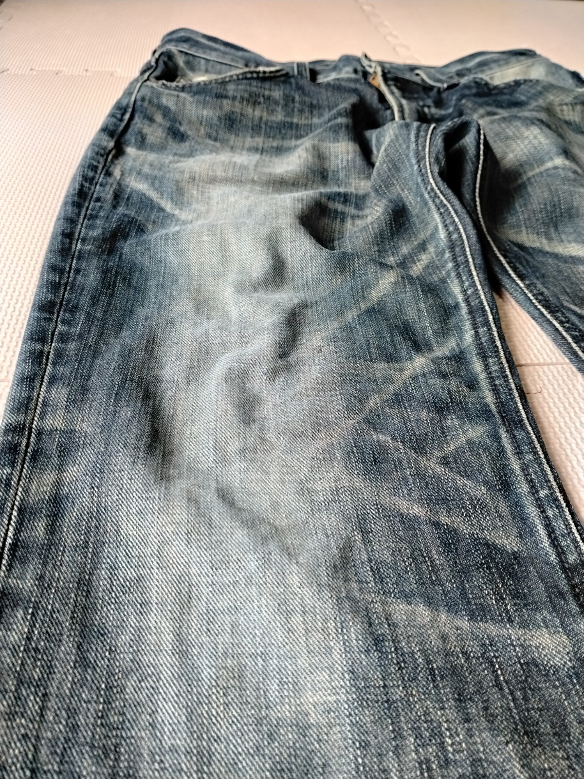 Lee Riders Gold Label LM2205 Bootcut Flare Denim Jeans Distressed Made In Japan
