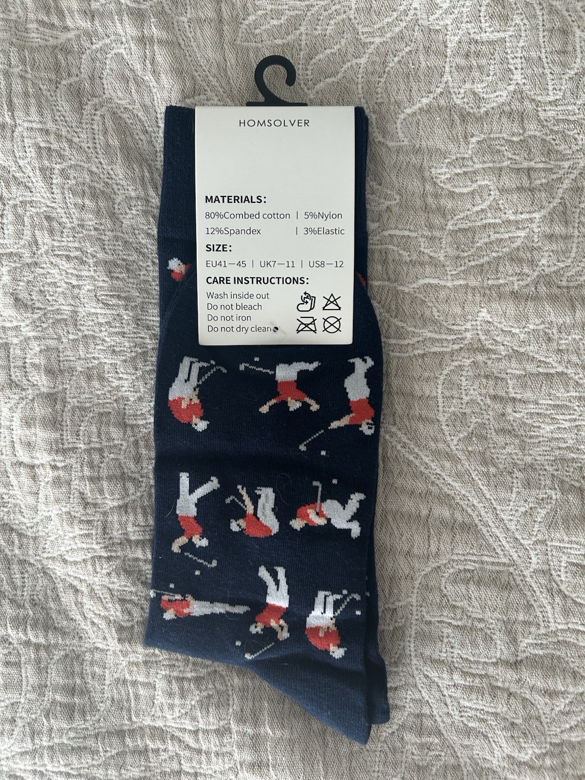 Shanker Golf Socks – Funny Angry Golfer Socks – Funny Golf Gift for Men – 1 Pair