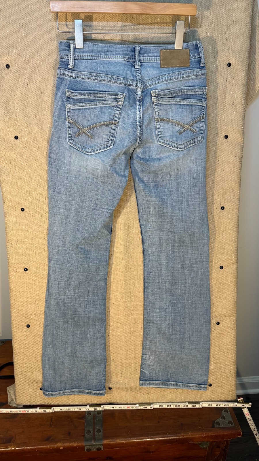 BKE Aiden Jeans Mens 28×30 Light Wash Straight Relaxed Denim Pants