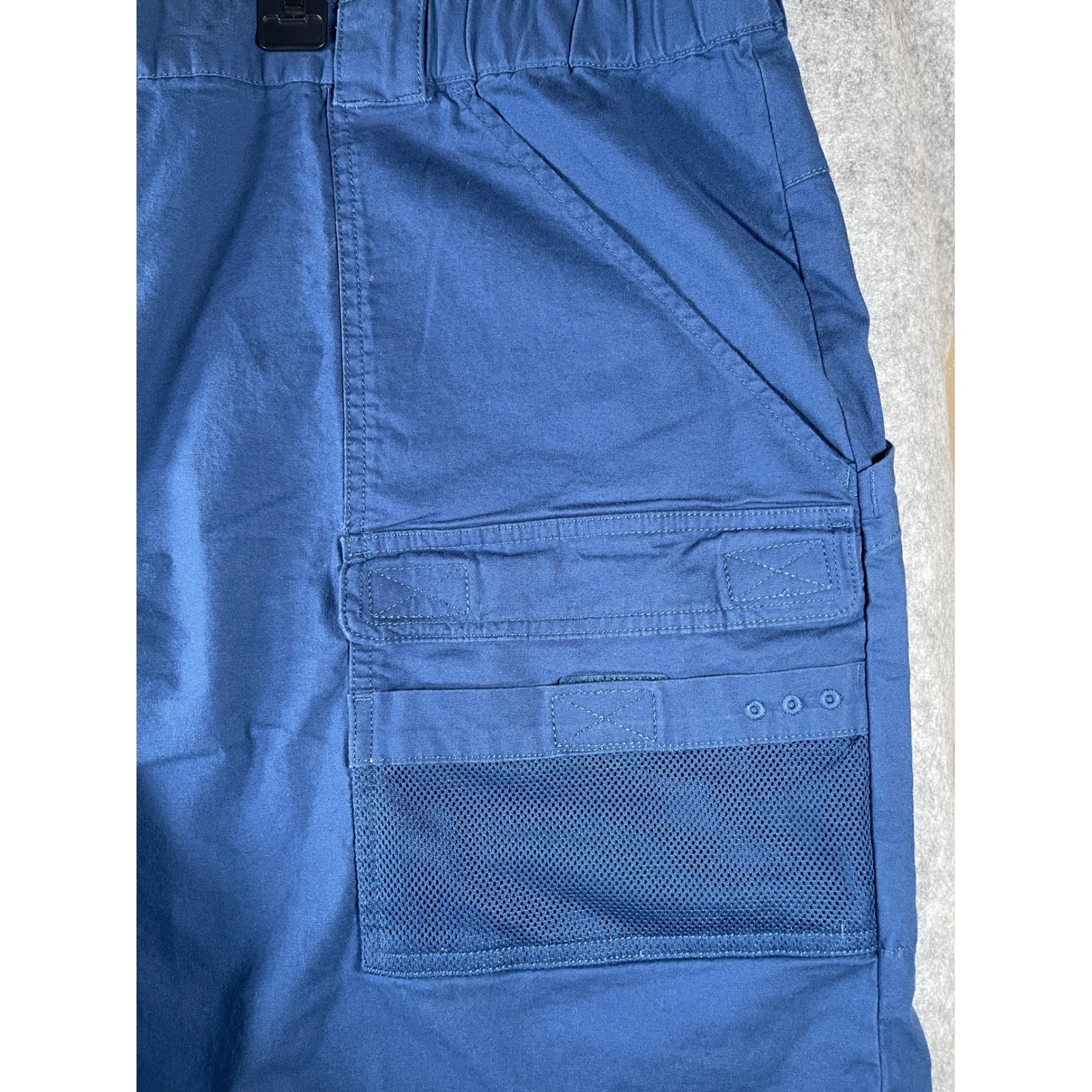 Columbia PFG Mens 4X Blue Performance Fishing Gear Cargo Shorts Navy 8 Inch In