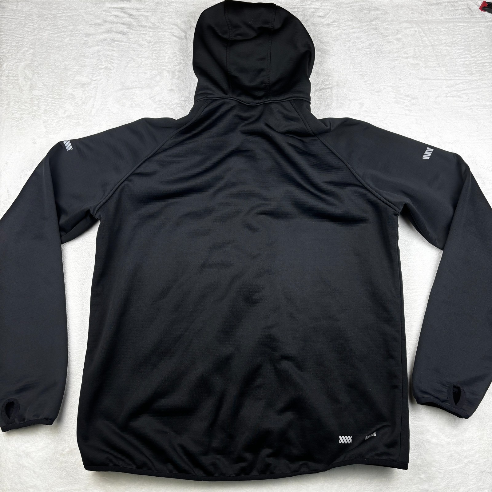 Truewerk Grid Hoodie Mens 2XL Black Full Zip Thermal Workwear Performance