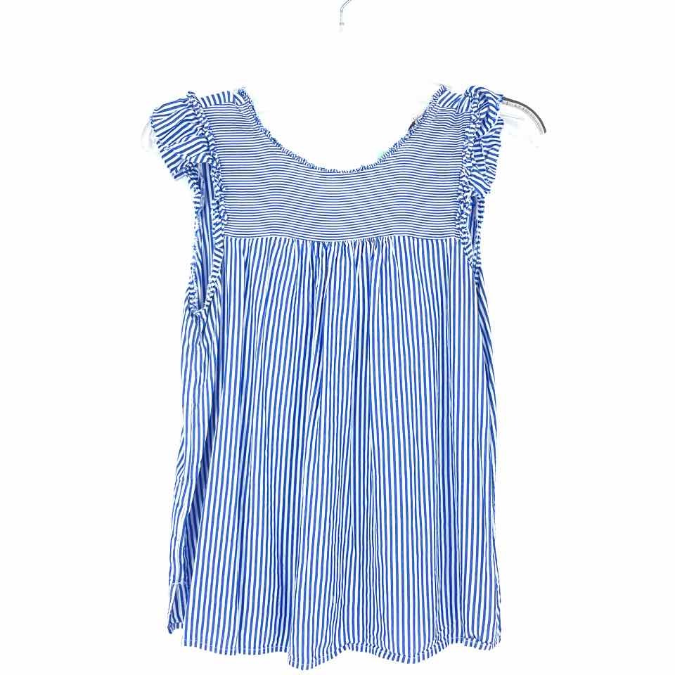 Size X-SMALL LOFT Royal Blue White Stripe Tank