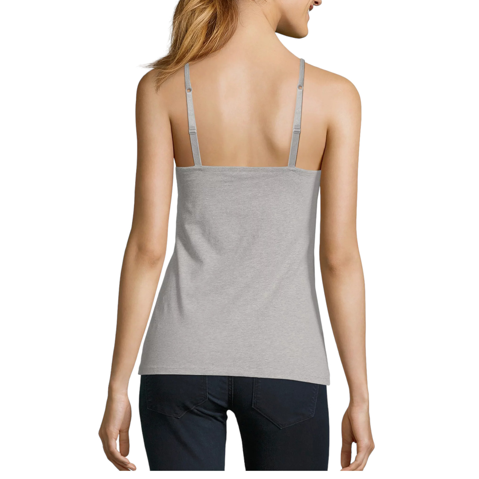 Hanes Women’s Stretch Cotton Cami With Shelf Bra