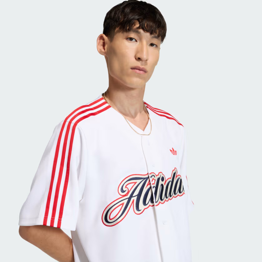 adidas men SUMMER LEAGUE VARSITY BASEBALL JERSEY