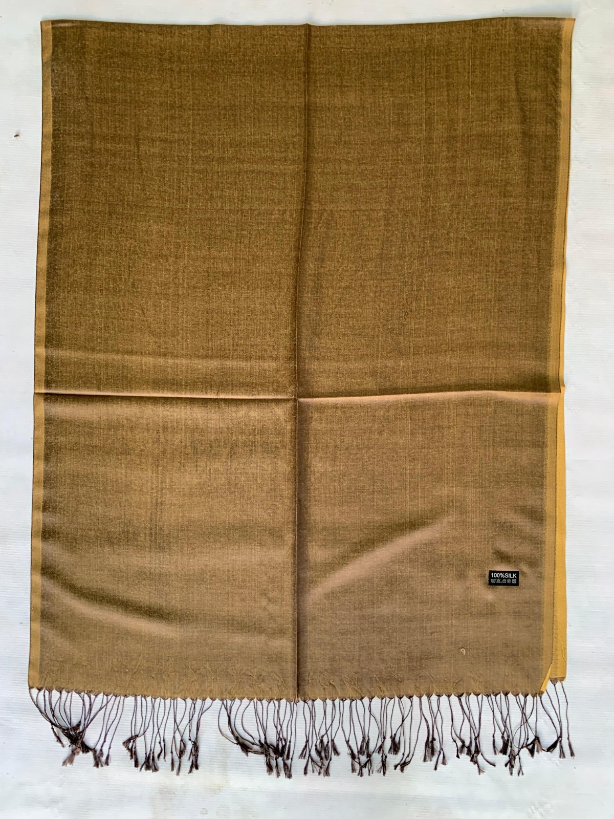 Women’s 100% Silk Solid Long Rectangular Scarf Shawl Wrap Stole Elegant