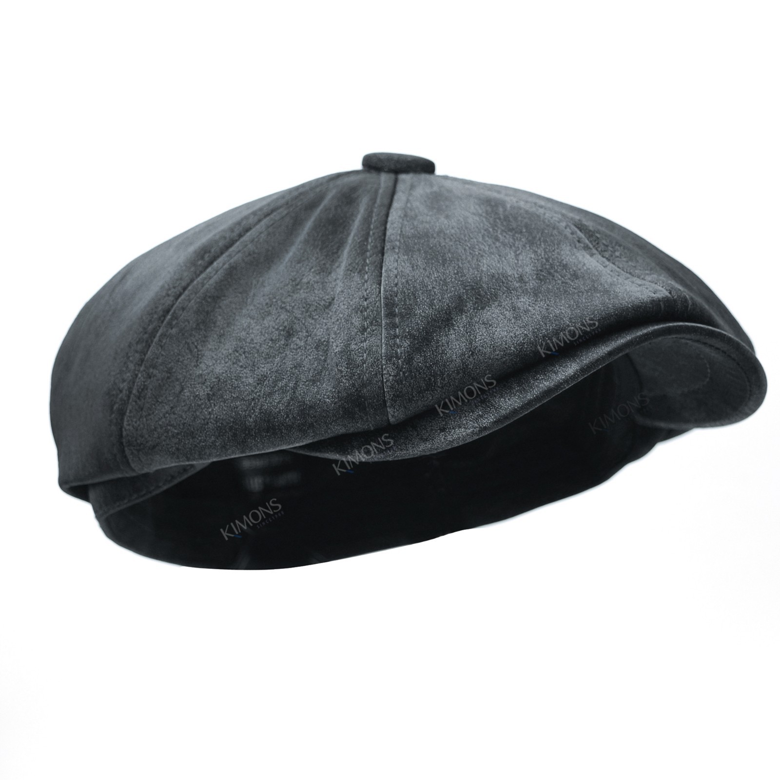 Heavy Newsboy PU Leather Ivy Hat Cap Duckbill Gatsby Golf Driving Flat Cabbie