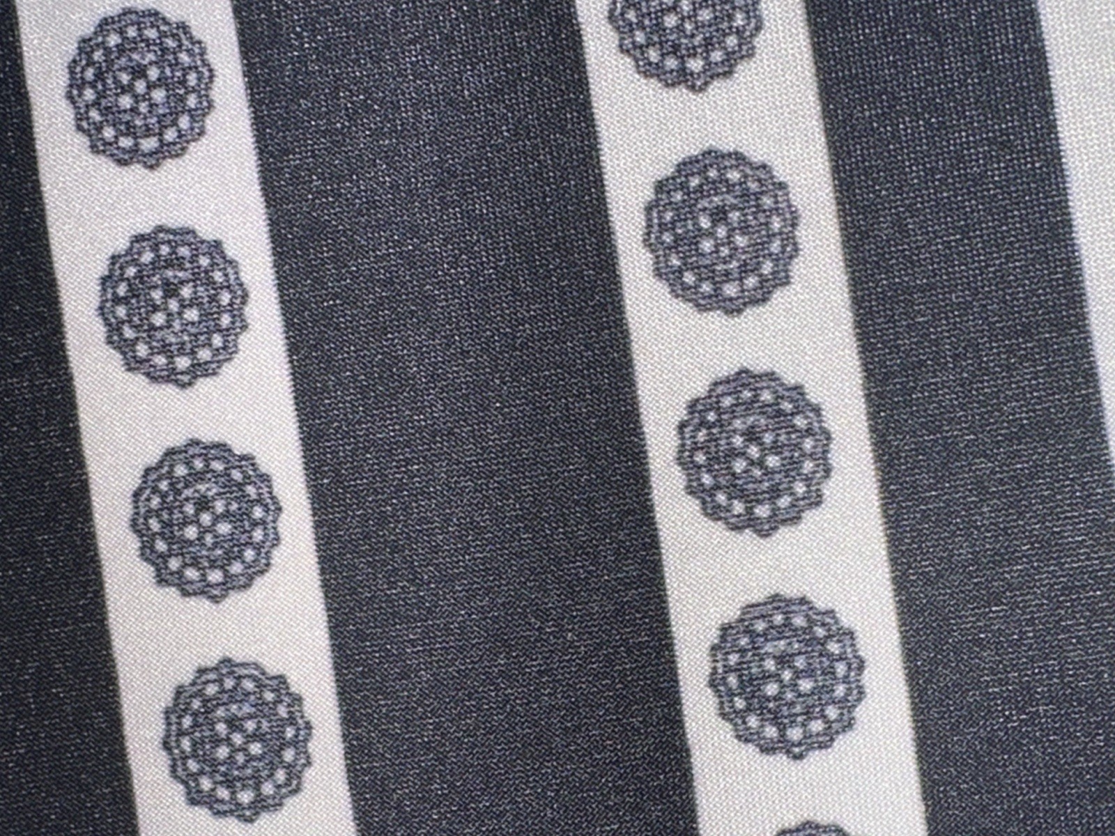 INC International Concepts Black/White Geometric Shift Dress 3/4 Sleeve M