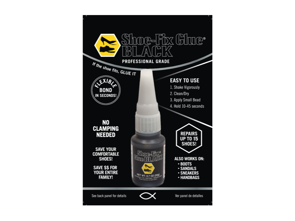Shoe-Fix Glue BLACK: Professional Grade Shoe Repair Glue For All Footwear