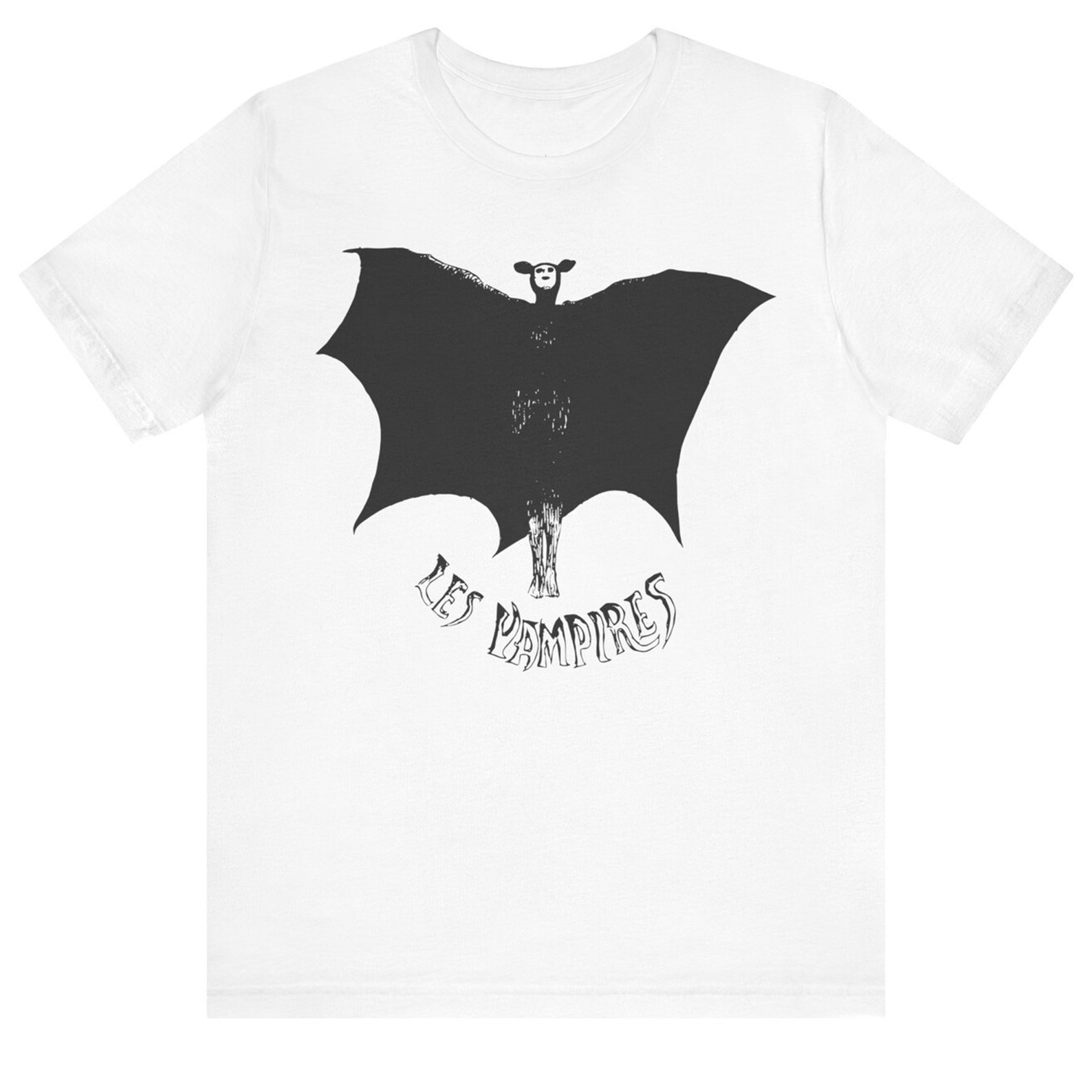Les Vampires T-shirt Vintage Silent Film Vampyre Crime Movie Classic Unisex Tee