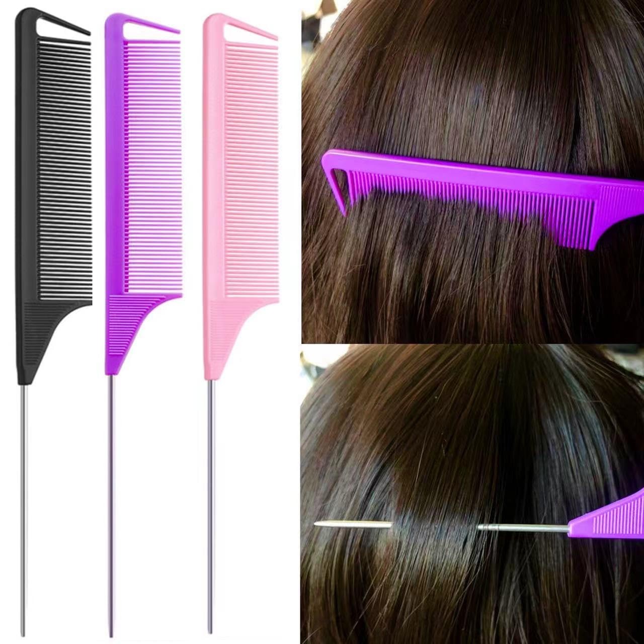 9pcs Topsy Hair Tail Tool and rat tail comb set,6pcs French Braiding Tool ring,3