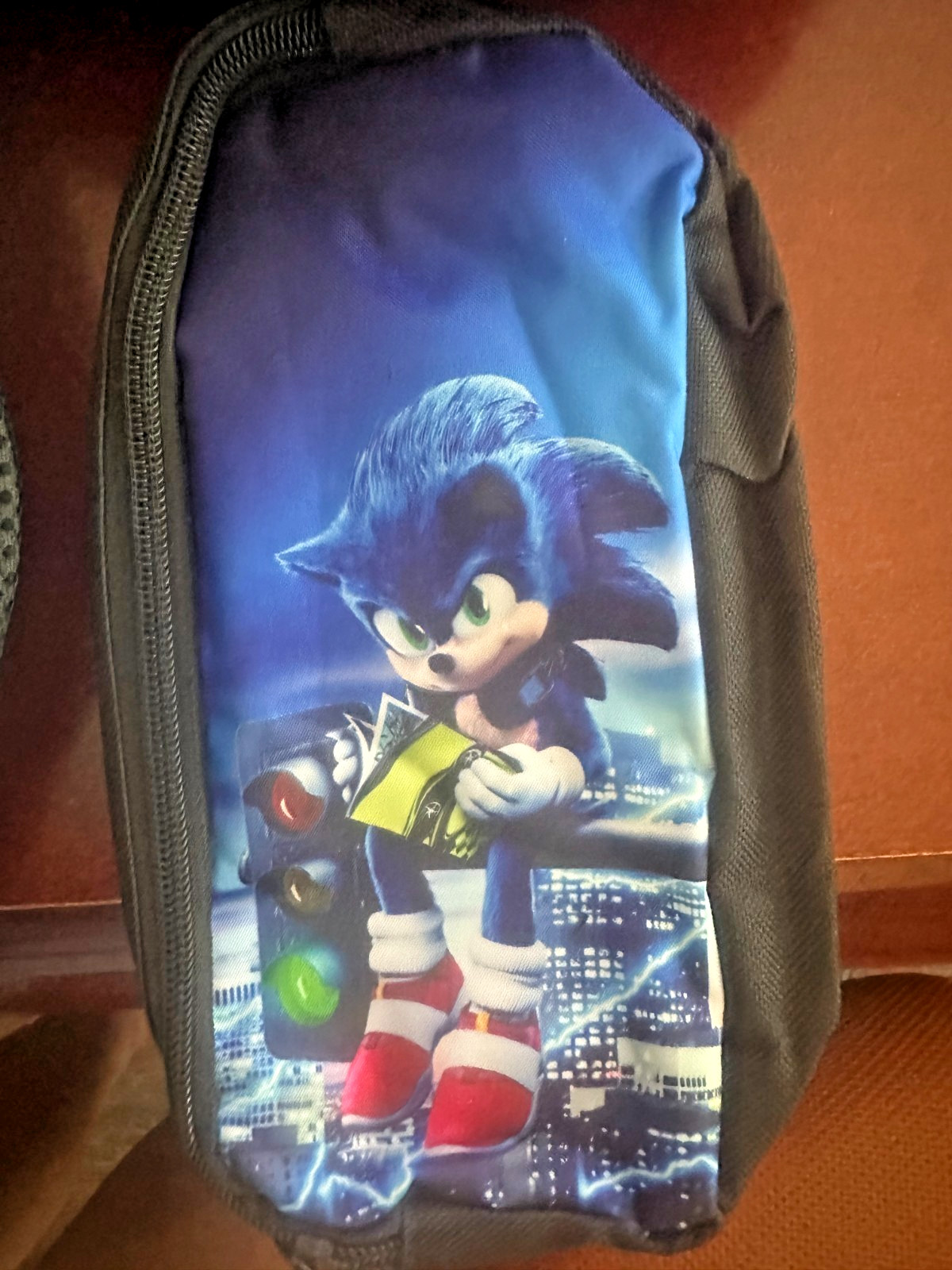Sonic the Hedgehog Backpack Lunch Bag Pencil Bag Cartoon Backpack 3pcs Set