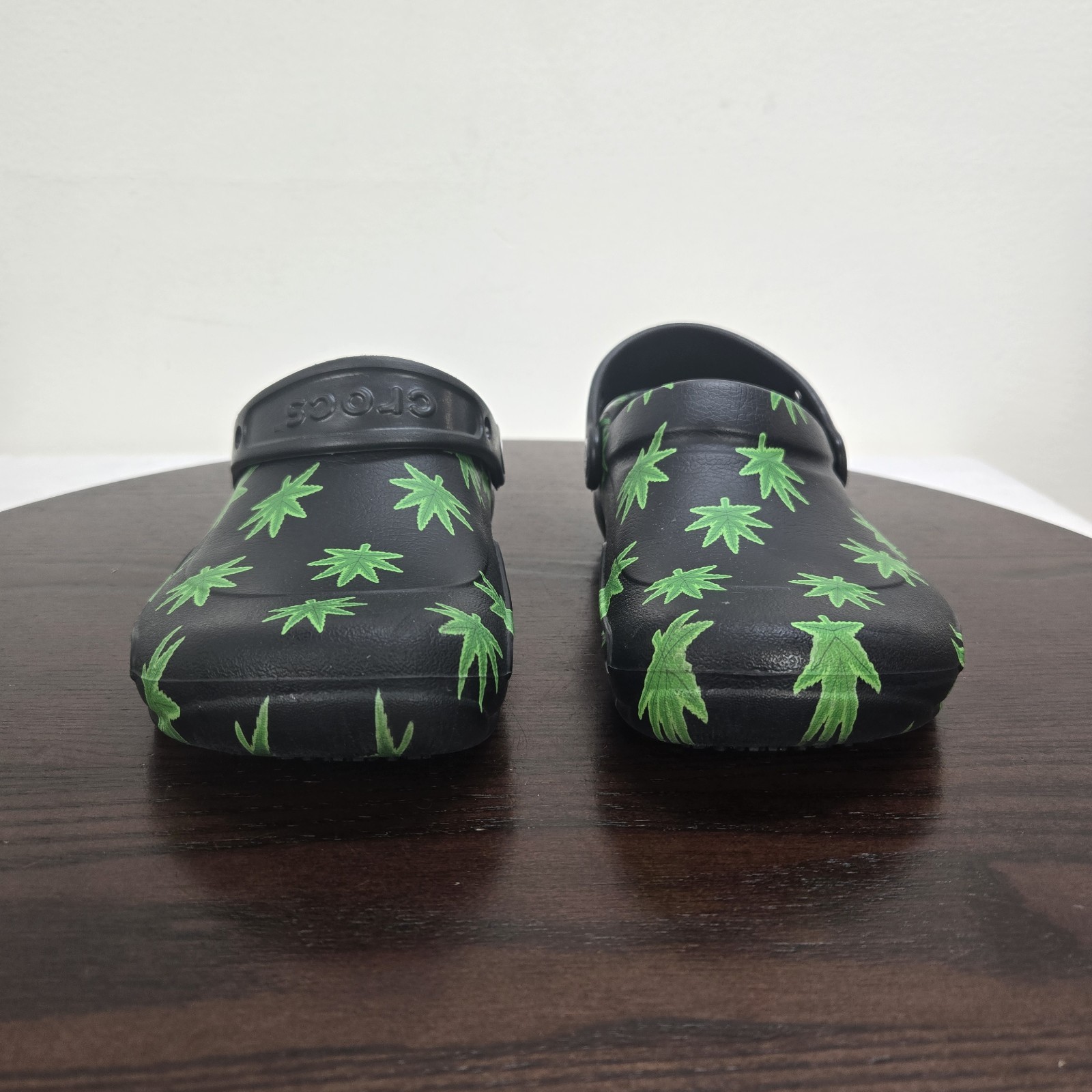 Hemp Leaf Classic Crocs Clogs Black Green Men 4 Women 6 Marijuana Weed Slip On