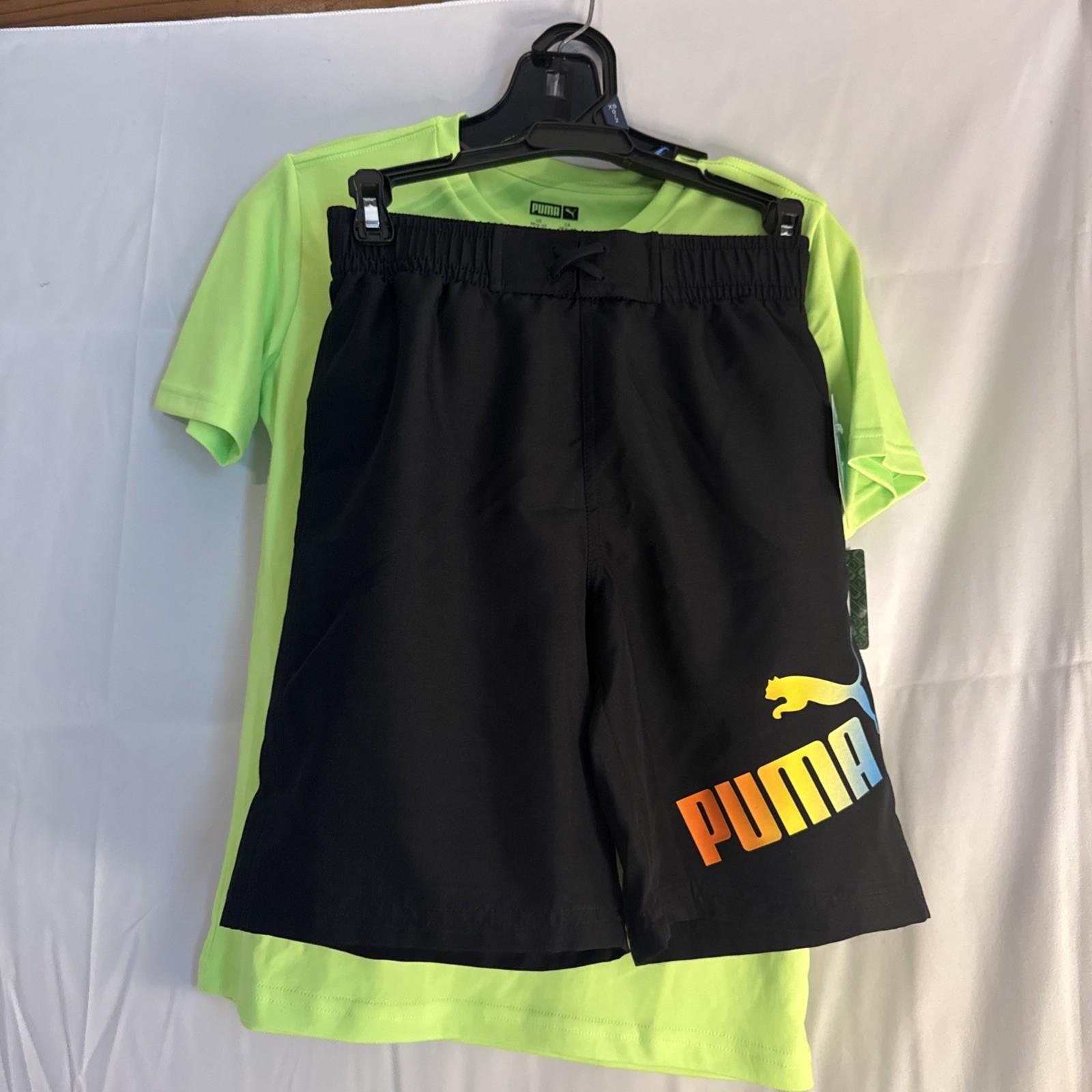 Puma Set- US Kids By M (10-12) Color Green Glare New With Tags