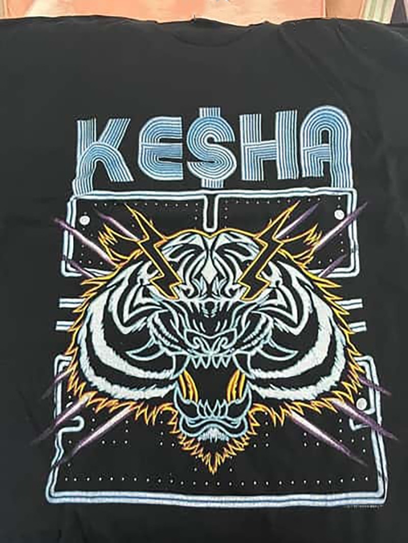 VTG Kesha Cotton Black Shirt Unisex Concert S to 5XL Free Shipping AC286