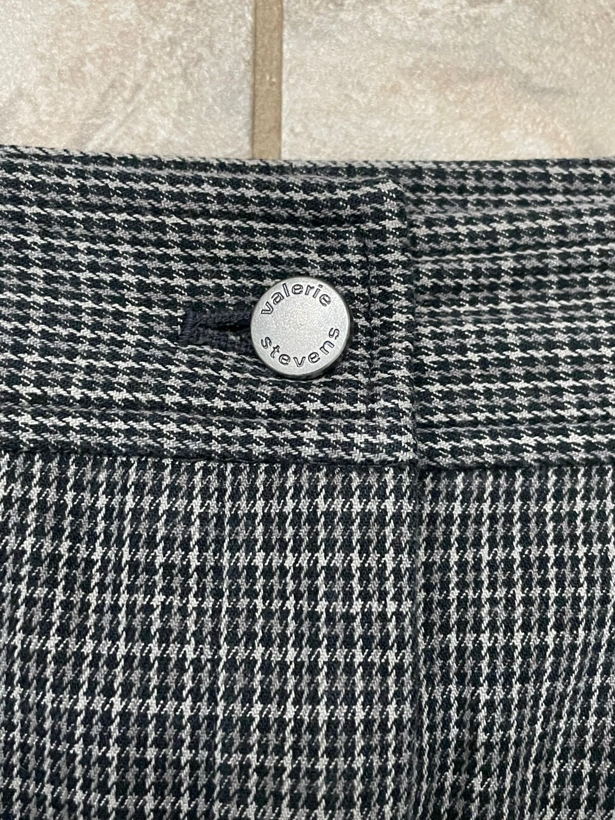 Valerie Stevens Womens Pencil Skirt Natural Blend Cotton Size 16