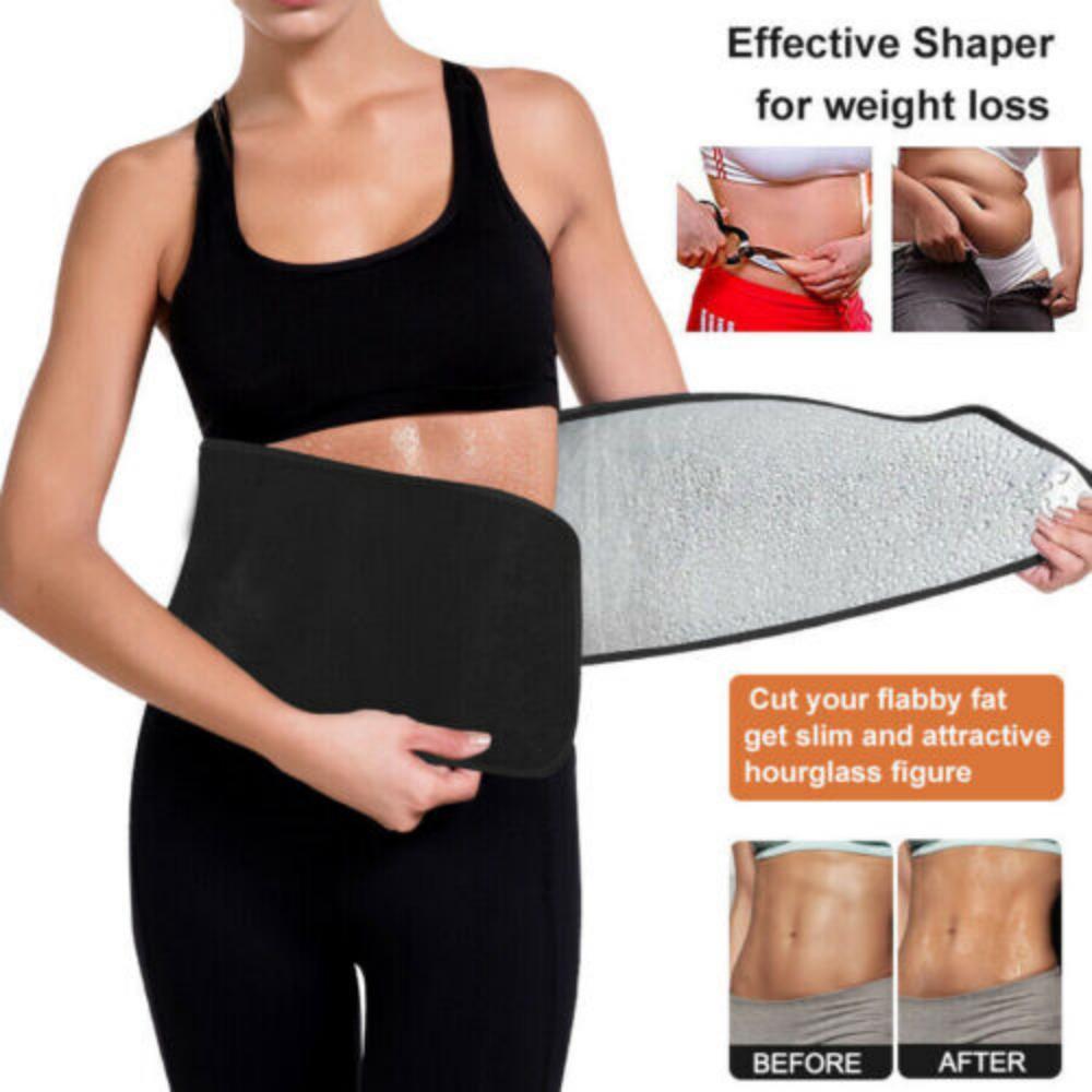 Men Sauna Belly Fat Burner Body Shaper Waist Trainer Sweat Belt for Weight Loss