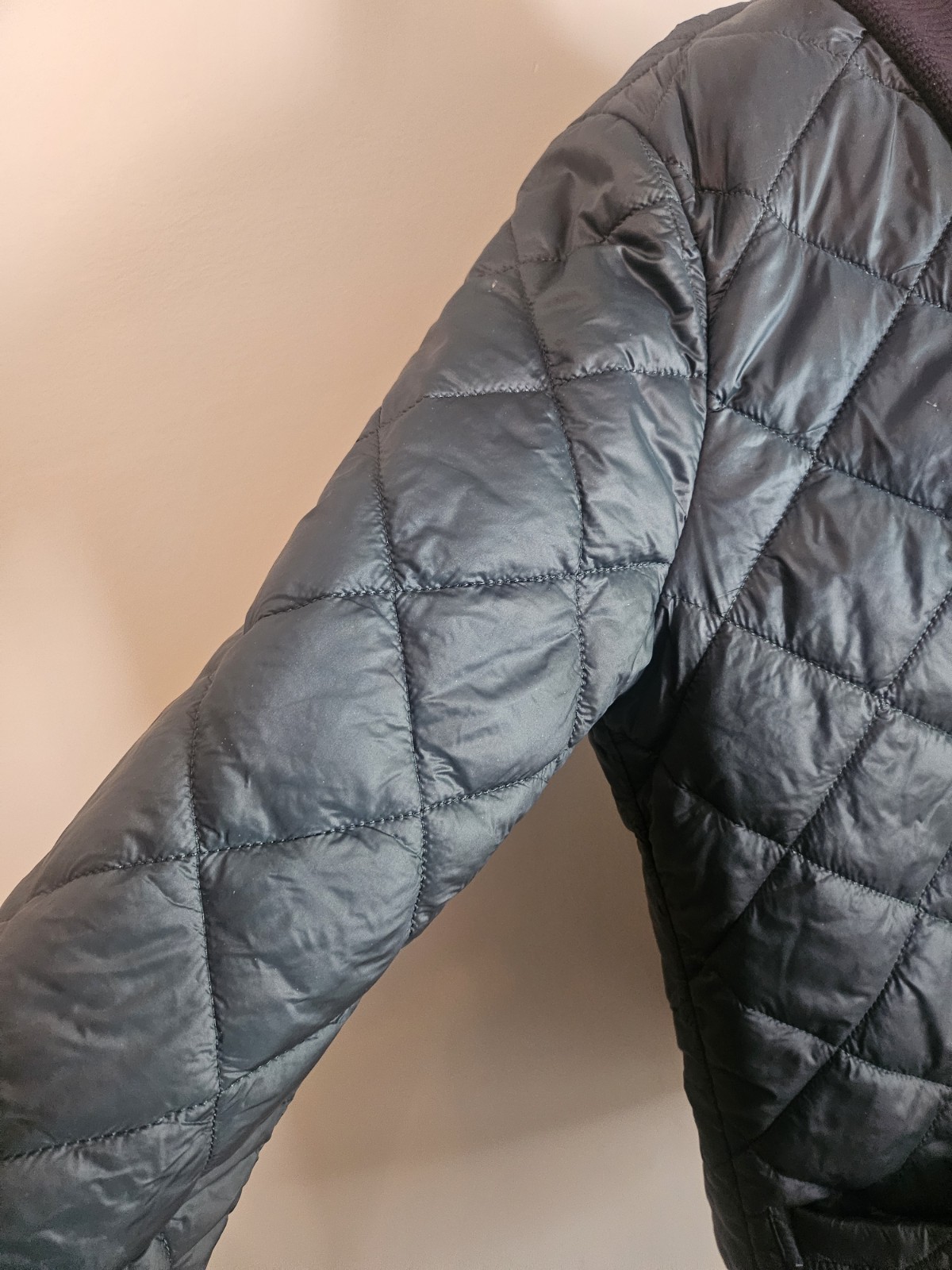 Alembika Women’s Large Quilted Long Green Puffer Jacket
